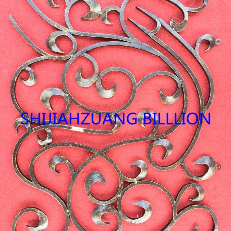 铁艺花 河北工厂 石家庄大门围栏栏杆扶手熟铁锻打楼梯