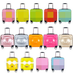 兒童拉杆箱批發18寸卡通旅行箱可印LOGO萬向輪靜音密碼箱小行李箱