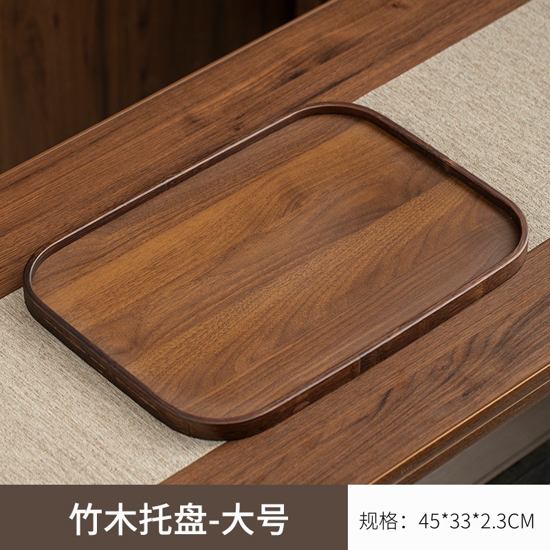 木製トレイレストラン商業不規則な中国のトレイドライフルーツトレイ竹ホテルの食事トレイお茶作り