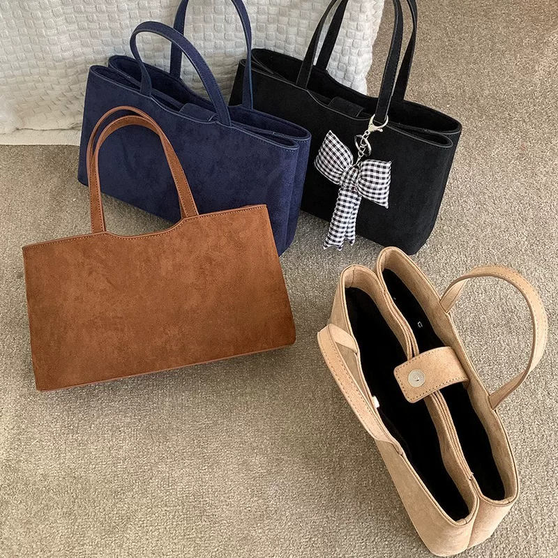 Handheld demi-season capacious bag, high-end