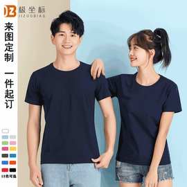 特价重磅新疆纯棉T恤精梳棉圆领DIY班服短袖t恤衫半袖印logo拿货