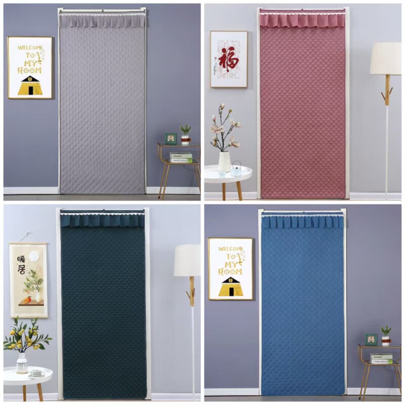 Windproof Cotton Door Curtain with Thick Padding for Winter Insulation and Warmth, Partition Curtain, Wind-Blocking Curtain, No-Drill Installation, 2026 New Model