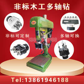台钻改装非标木工多轴钻 台式木工5孔手动钻孔机