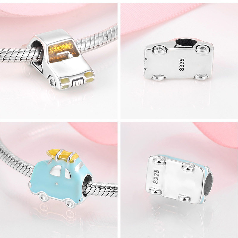 Simple Style Car Sterling Silver Jewelry Accessories display picture 1
