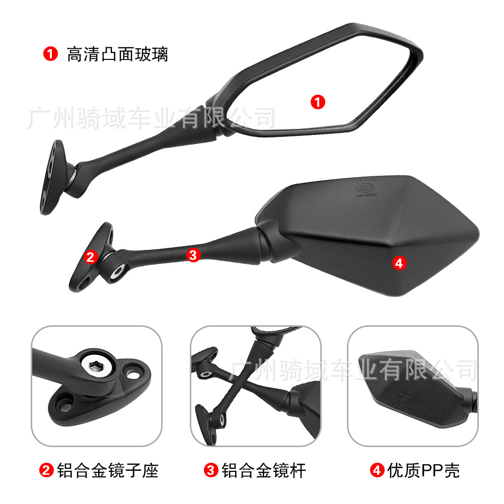 Cross-border new models of rearview mirrors for Piaggio motorcycles are now in stock from the manufacturer