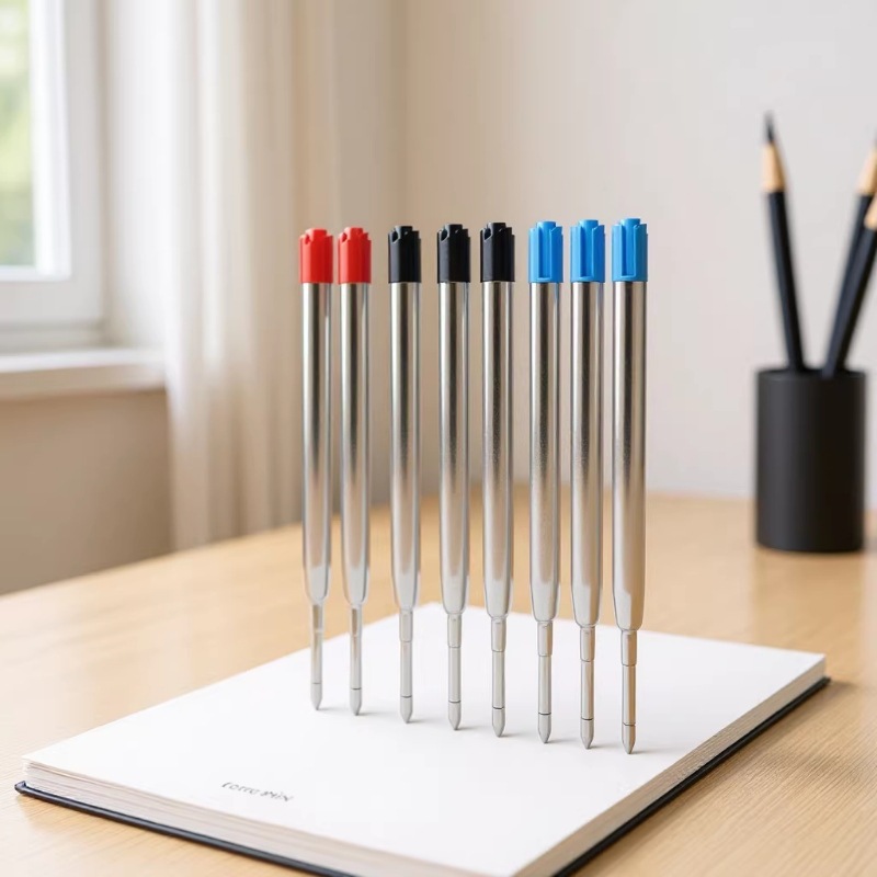 In-Stock Direct Sales Wholesale 424 Metal Pen Refills, Total Length 99mm, Universal Metal Ballpoint Pen Refills
