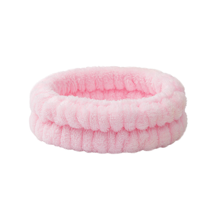 16# pink hair tie with three elastics