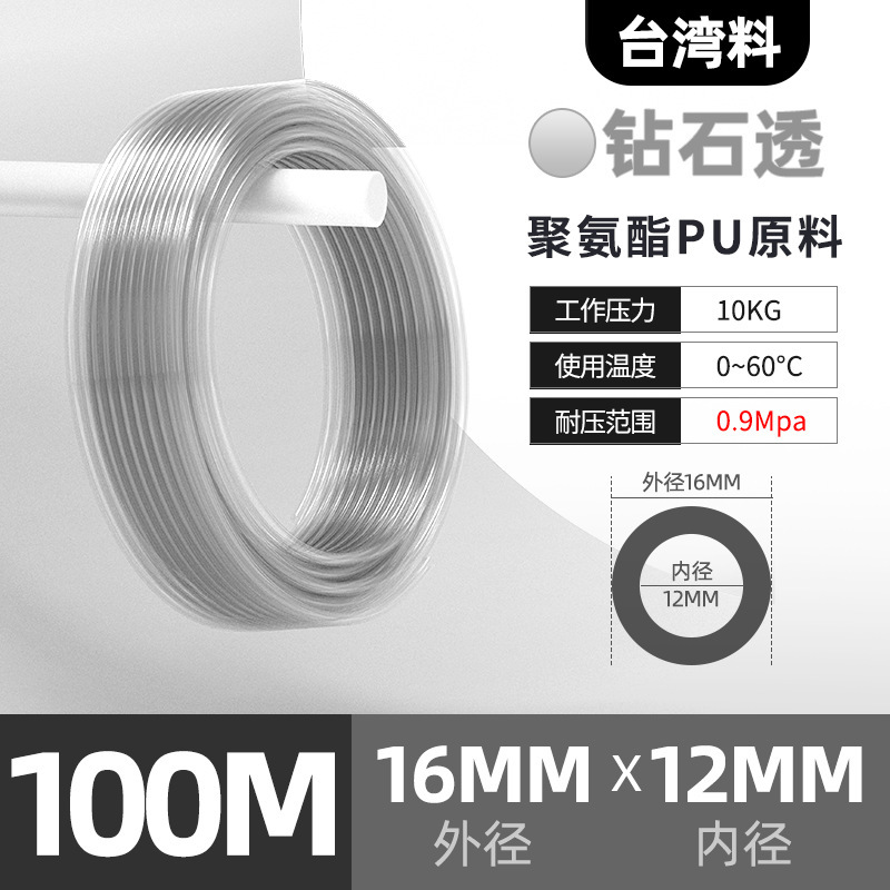 PU气动软管8mm气线12mmPU管PU气管空压机配件大全|undefined