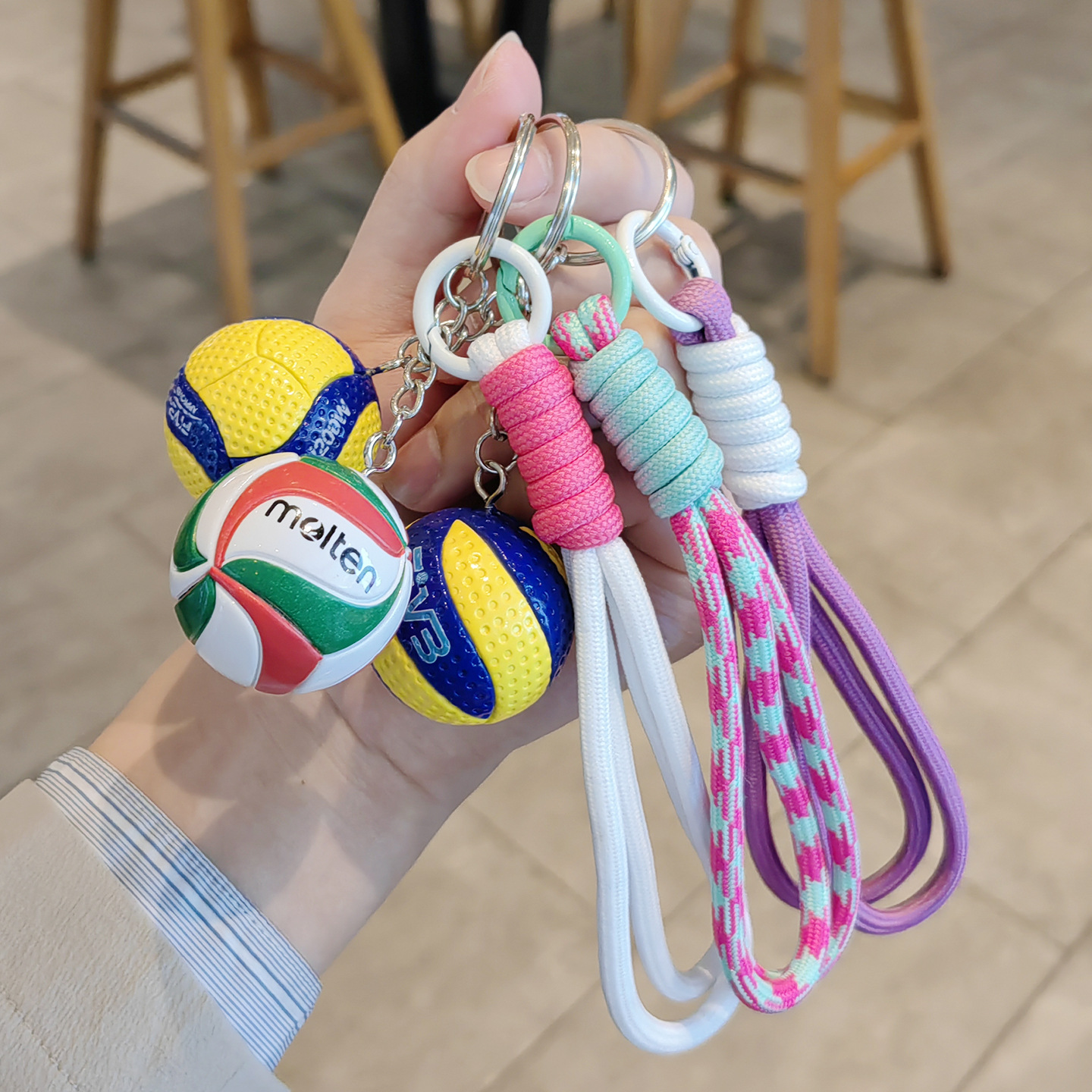 Nuevo llavero de voleibol bolso creativo colgante chino mujer y hombre mikasa fila mini recuerdos premios de competencia