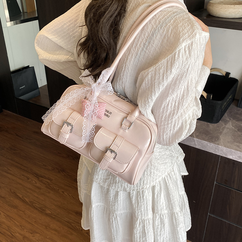 하이 엔드 언더암 가방 여성의 봄 새로운 틈새 활 베개 가방 대용량 패션 여성용 어깨 가방