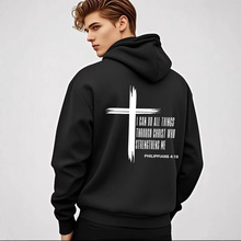 欧美跨境男士连帽卫衣休闲时尚宽松连帽卫衣男潮流印花帽衫上衣