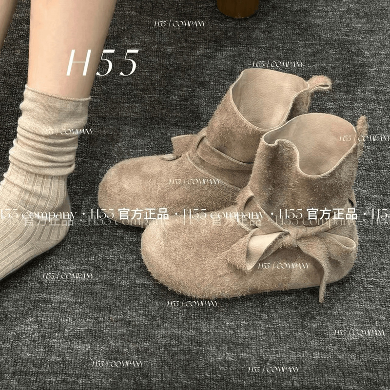 奶油卡夫卡-高智法式小马丁短靴3cm舒适百搭时尚靴子洋气女短靴|undefined