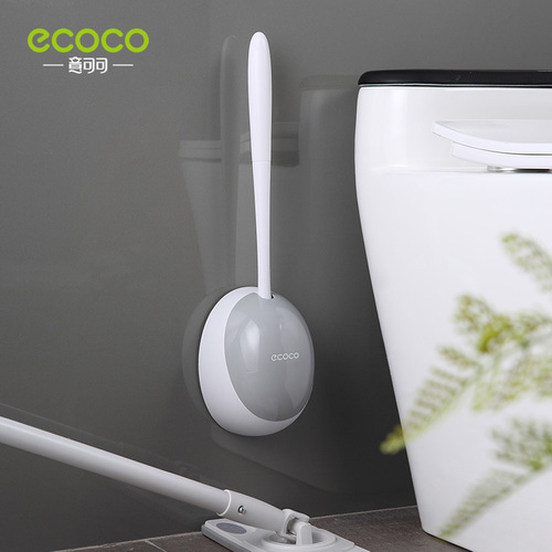 Toilet Brush No Dead Angle Home Wall-Mounted Shelf Creative Bathroom Silicone Washing Squat Toilet Brush Set