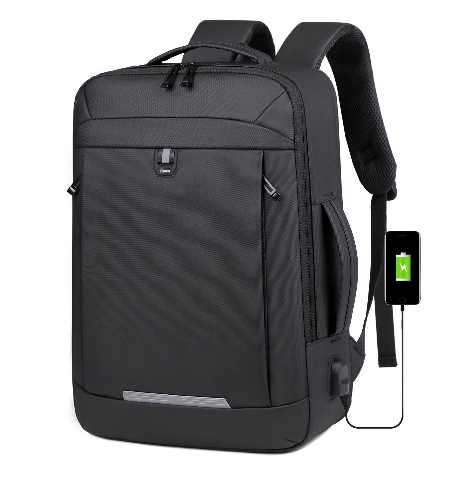 Viaje de negocios de viaje transfronterizo en el sitio simple mochila resistente al desgaste de viaje diario a prueba de rociadores bolso de computadora de gran capacidad