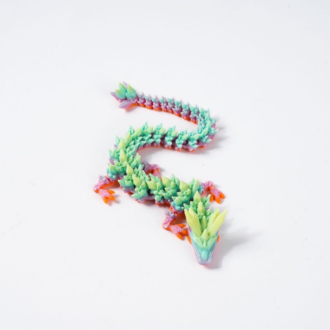 3D impresión de dragón adornos dragón cristal transfronterizo impresión 3D dragón China adornos dragón juguetes hechos a mano regalos de huevos de dragón al por mayor