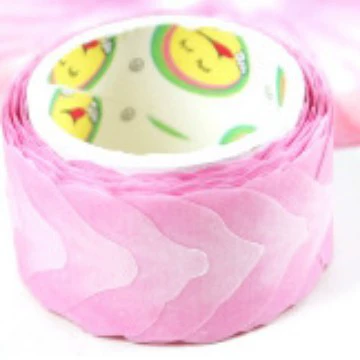 Бархатная лента Washi стикеры, рулоны, 48 шт в коробке, цветочные формы, assorted цвета