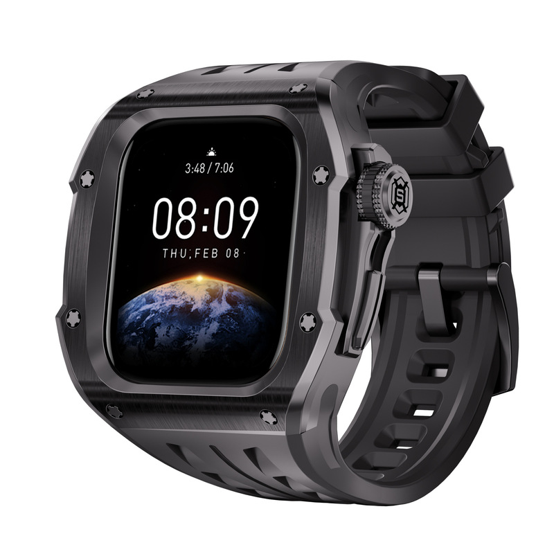 国境を越えた起爆金はappleiwatchseries 10 46mm金属転倒防止腕時計の全包保護ケースに適用される|undefined