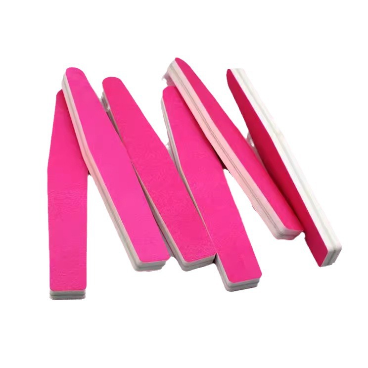 2017 Nuevo color fluorescente esponja frote tira engrosada Algodón elástico pulido lima de uñas muestra