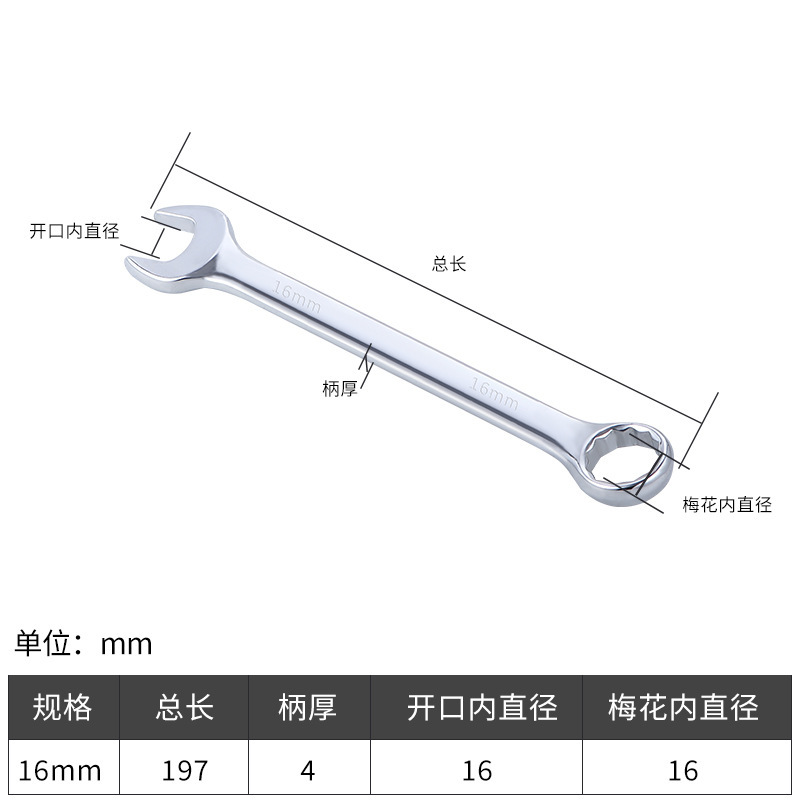 両用レンチ梅の花開口両頭ミラー手動レンチハードウェア自動車修理ツールダムレンチ 6-32 小型レンチ|undefined