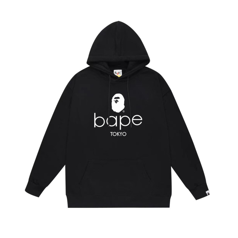 BAPE猿人头潮牌单面印花连帽卫衣秋冬新款嘻哈潮流男女同款|undefined