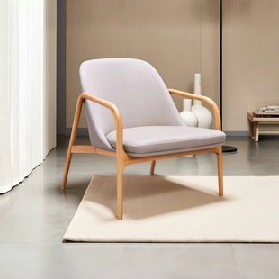 Nordic Leisure Chair Guest Room Single Chair Lobby Reception Sofa Chair All-Season Chain Hotel Same Style Sofa Coffee Table