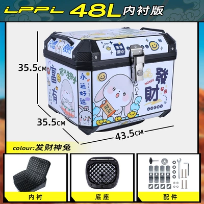 Motorcycle trunk Wholesale - lined-model-48l-fatuliningshock-absorbing-base