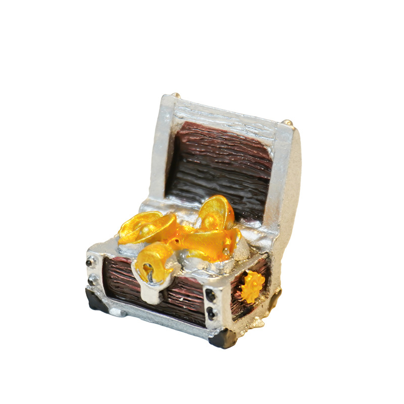 Micro paisaje musgo pequeños adornos retro jungla submarina caja del tesoro acuario pecera paisajismo accesorios al por mayor