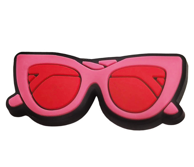 Nuevos dijes rosas para zuecos, clips desmontables para zapatos Crocs para niños y niñas, accesorios DIY para zapatos de jardín.