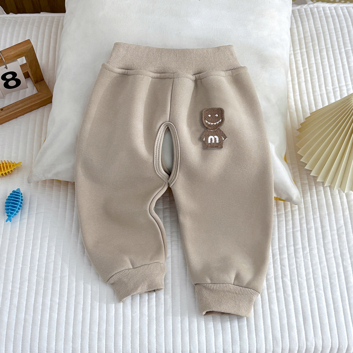 Colored happy fleece doll, trousers