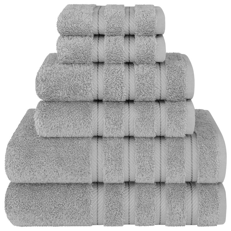 Manufacturer Wholesale Cross-Border Combed Cotton Plain Six-Piece Set of Bath Towels, Towels, Square Towels, Adult and Children's Bathroom, Family Hotel Manufacturer Wholesale Cross-Border Combed Cotton Plain Six-Piece Set of Bath Towels, Towels, Square Towels, Adult and Children's Bathroom, Family Hotel