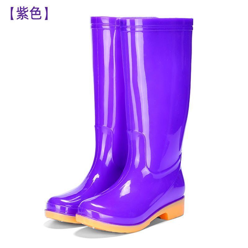雨鞋女中筒防水高筒防滑雨靴女士短筒成人保暖加棉厨房低筒水鞋女|undefined