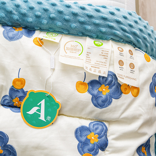 Category A maternal and infant cotton bean velvet summer quilt air-conditioning quilt summer cooling quilt spring and autumn quilt student winter quilt gift quilt wholesale