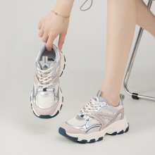 厚底跑步鞋百搭女鞋秋季新款鞋子复古透气休闲运动鞋女防滑老爹鞋