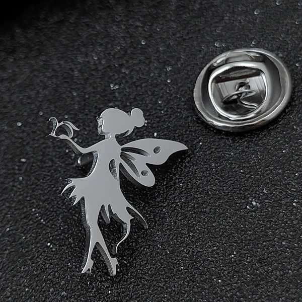 Silver-butterfly buckle 1 pack