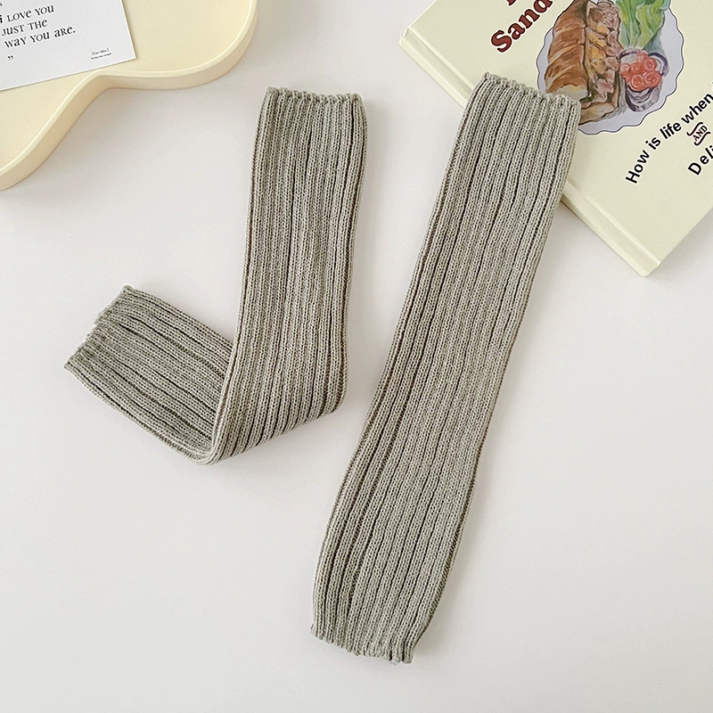 Шарфы вязаные gaiters, демисезонные тёплые черные осенние носки