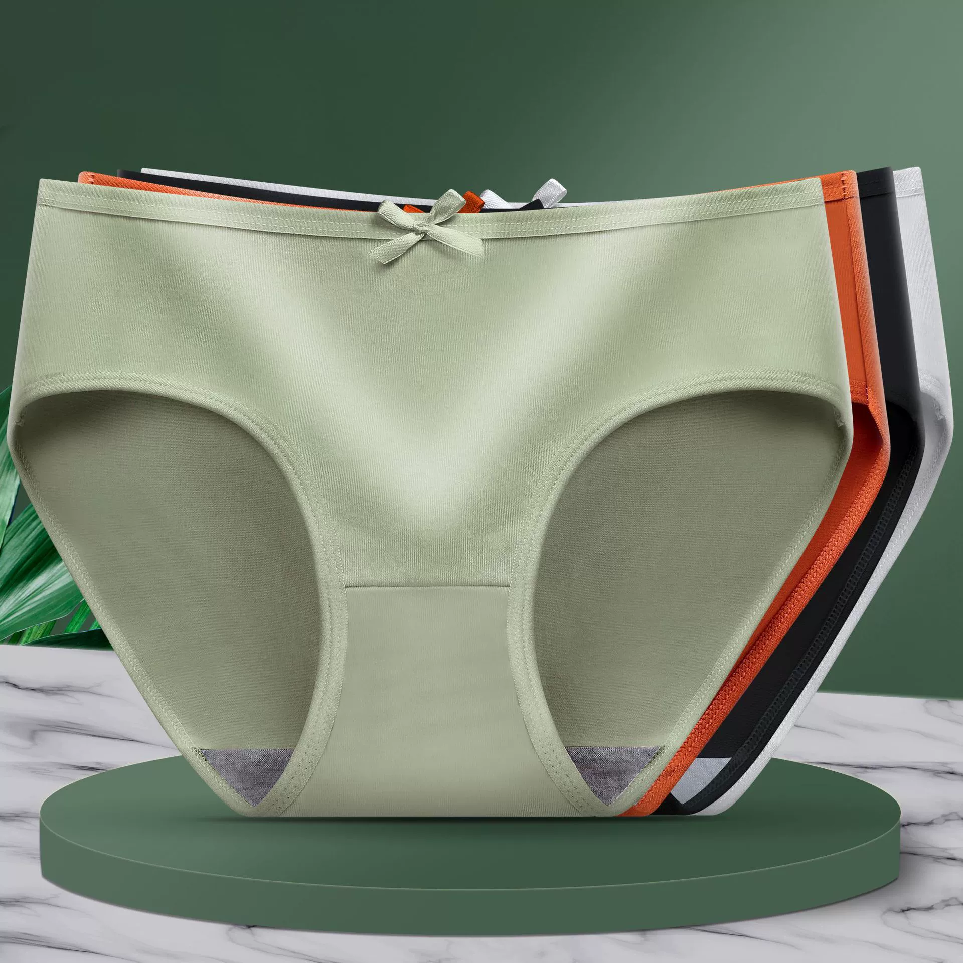 Женское нижнее белье для трансграничной электронной коммерции в Юго-Восточной Азии, корейские однотонные дышащие сексуальные милые брюки для девочек со средней талией