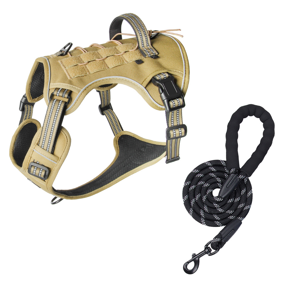 Chaleco táctico multifuncional entrenamiento al aire libre a prueba de explosiones estampado una sola chaleco de pecho táctico cinturón de pecho gran cuerda de tracción de perro
