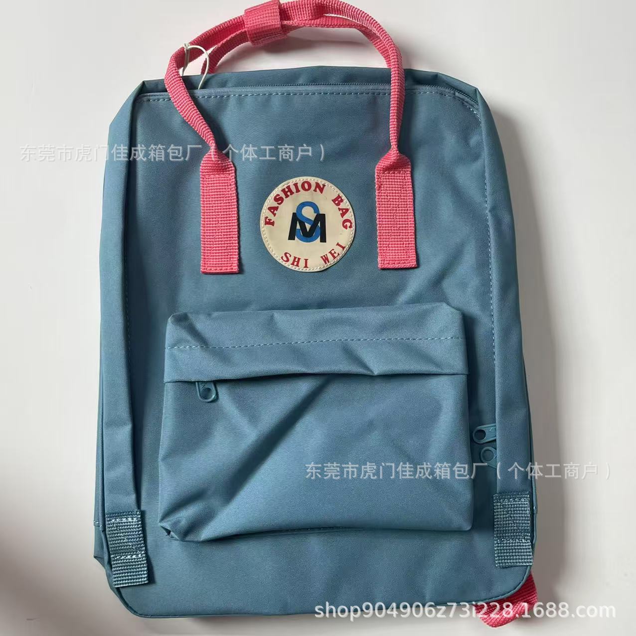 그레이 블루 핑크 리본