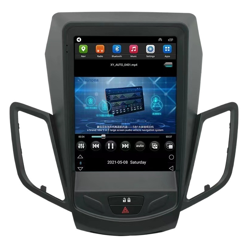 Transfronterizo adecuado para Ford Fiesta fiesta 2009-2017 pantalla vertical navegador Android de pantalla grande de 9,7 pulgadas