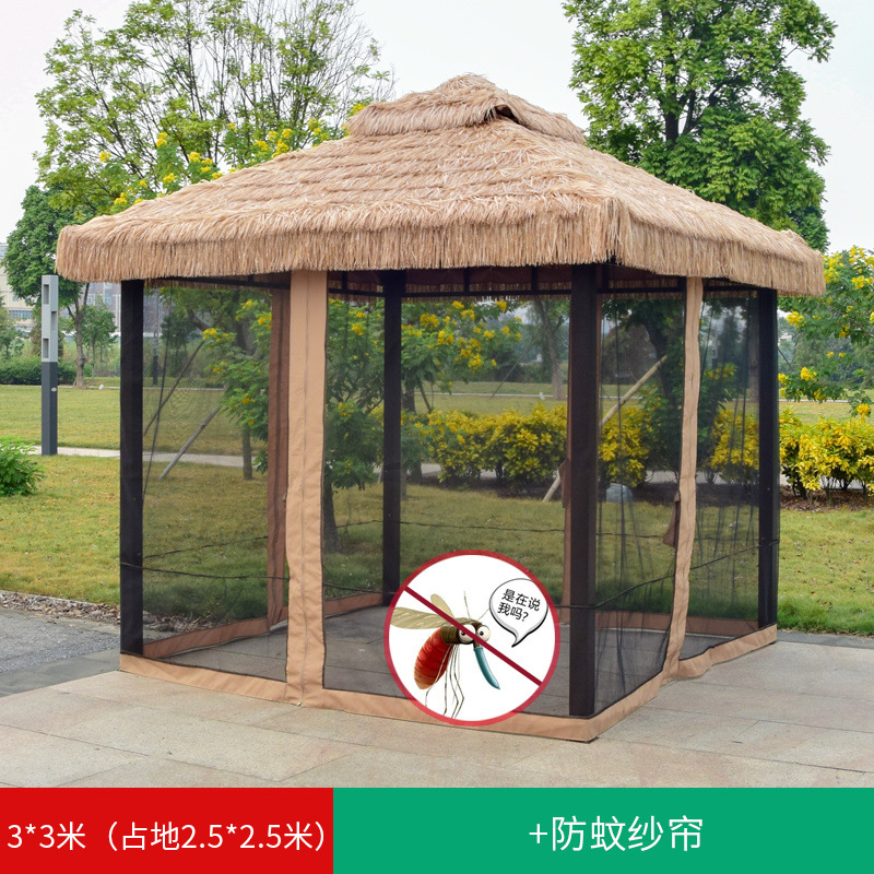 3* 3m 파빌리온 + 거즈 커튼(작은 공간