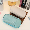 Japanese creamy coloured pencils, capacious pencil case for boys and girls, scheduler