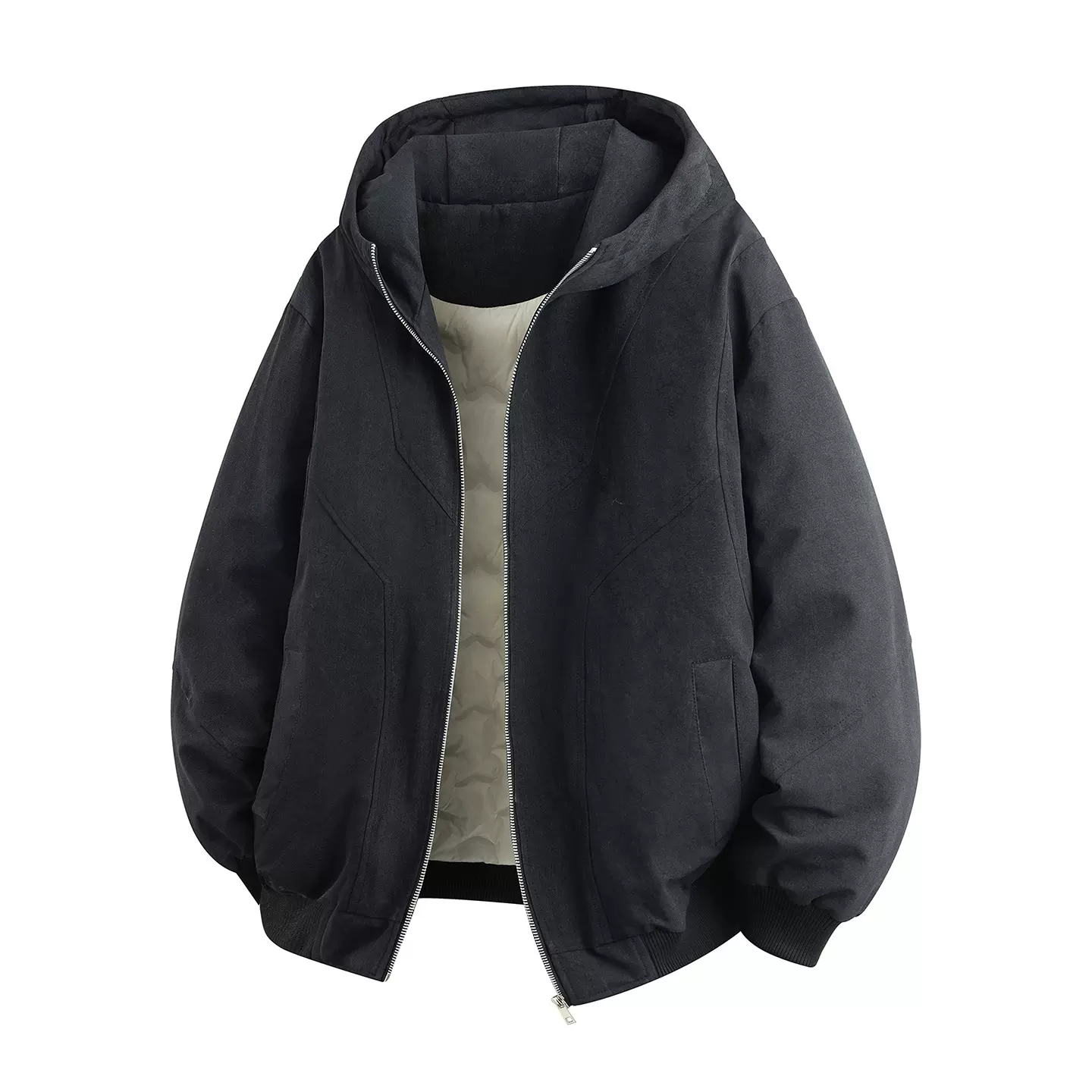 已质检 2025冬季新款羽绒服男女情侣款加厚保暖防寒服连帽外套