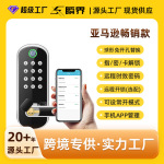 室内门锁替换球形密码刷卡锁单舌木门涂鸦WiFi指纹锁远程开锁