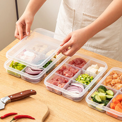 食品冷蔵庫保存箱再包装プラスチック食品保存箱食品グレードの分割冷凍冷蔵庫保存箱