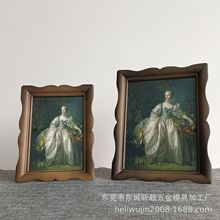 欧式做旧复古金属相框，,儿童相框，样板间摆台