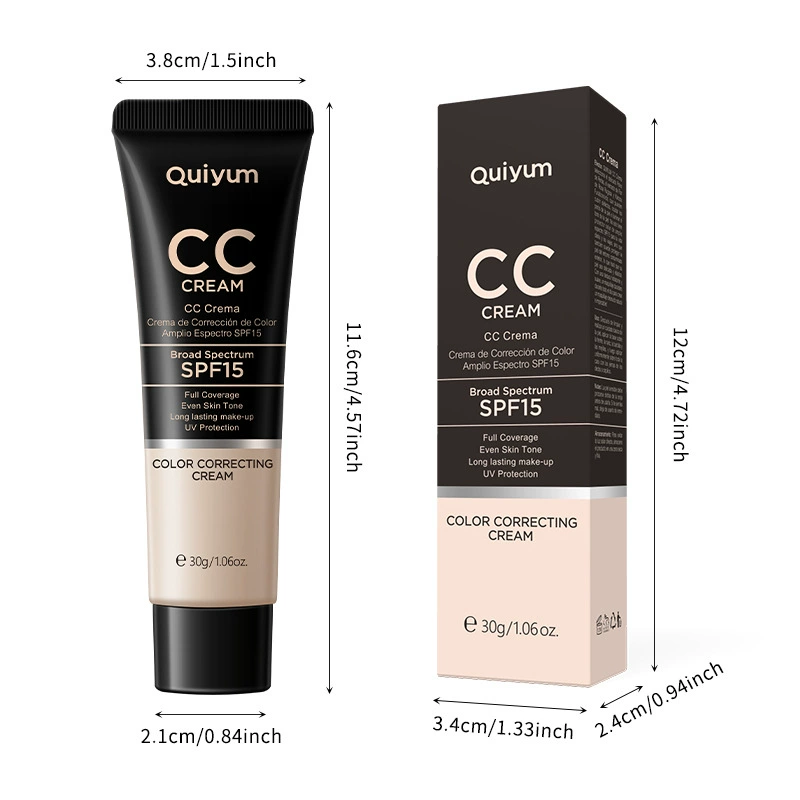 CC Cream Quiyum 30 ml, color-correcting, moisturizing, SPF15