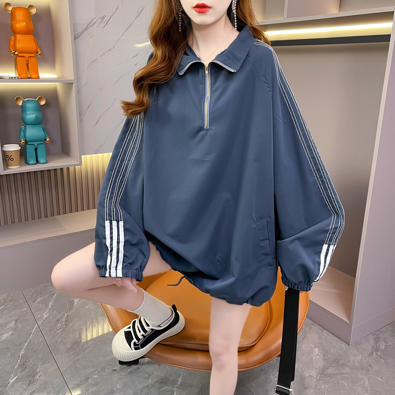 [Calidad de TikTok] espalda bolsa collar especial más tamaño verano delgada protección solar ropa pareja abrigo superior 2023