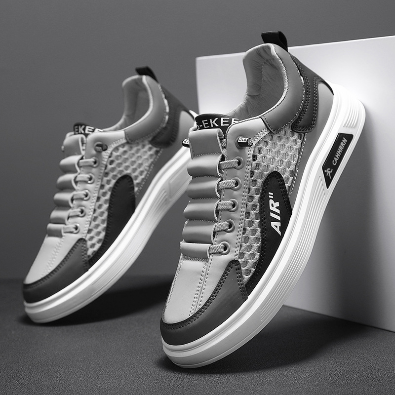 Zapatos de hombre primavera nuevo estilo salvaje moda cómoda y transpirable ocio deportes sin cordones zapatos de moda de un pie