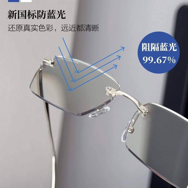 2025 新マセラティ老眼鏡スマートズーム女性クリスタルメガネハイエンド卸売男性抗青色光|undefined