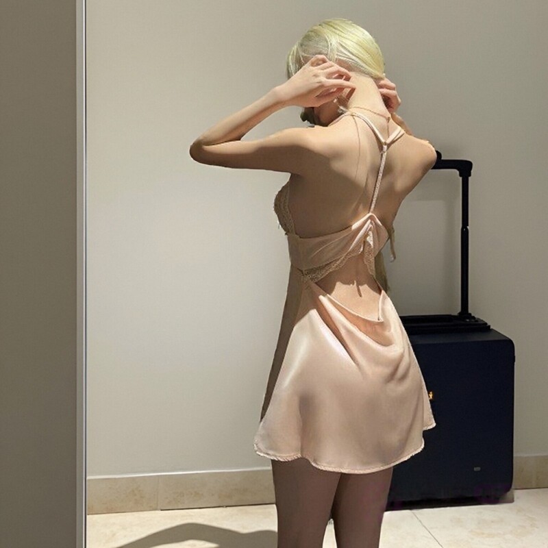 2026 New Sexy Lingerie, Seductive Pure Desire Lace Sexy Nightgown for Women, Ice Silk Pure Desire Style Camisole Nightdress 2026 New Sexy Lingerie, Seductive Pure Desire Lace Sexy Nightgown for Women, Ice Silk Pure Desire Style Camisole Nightdress